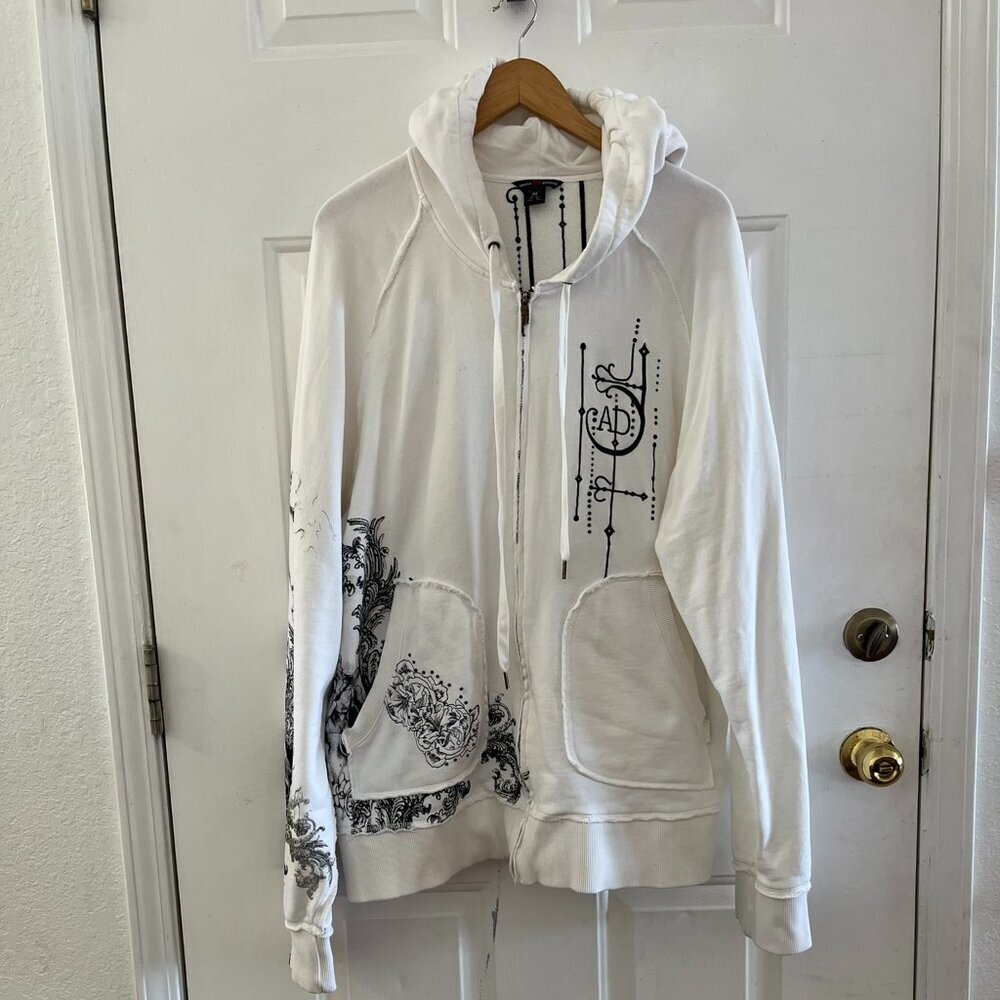Artfull Dodger Unisex White Streetwear The Bordello Of Blood Hoodie Sz 4x